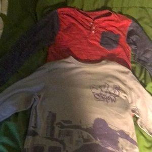 Old navy and paper denim and cloth long sleeved shirt size 8